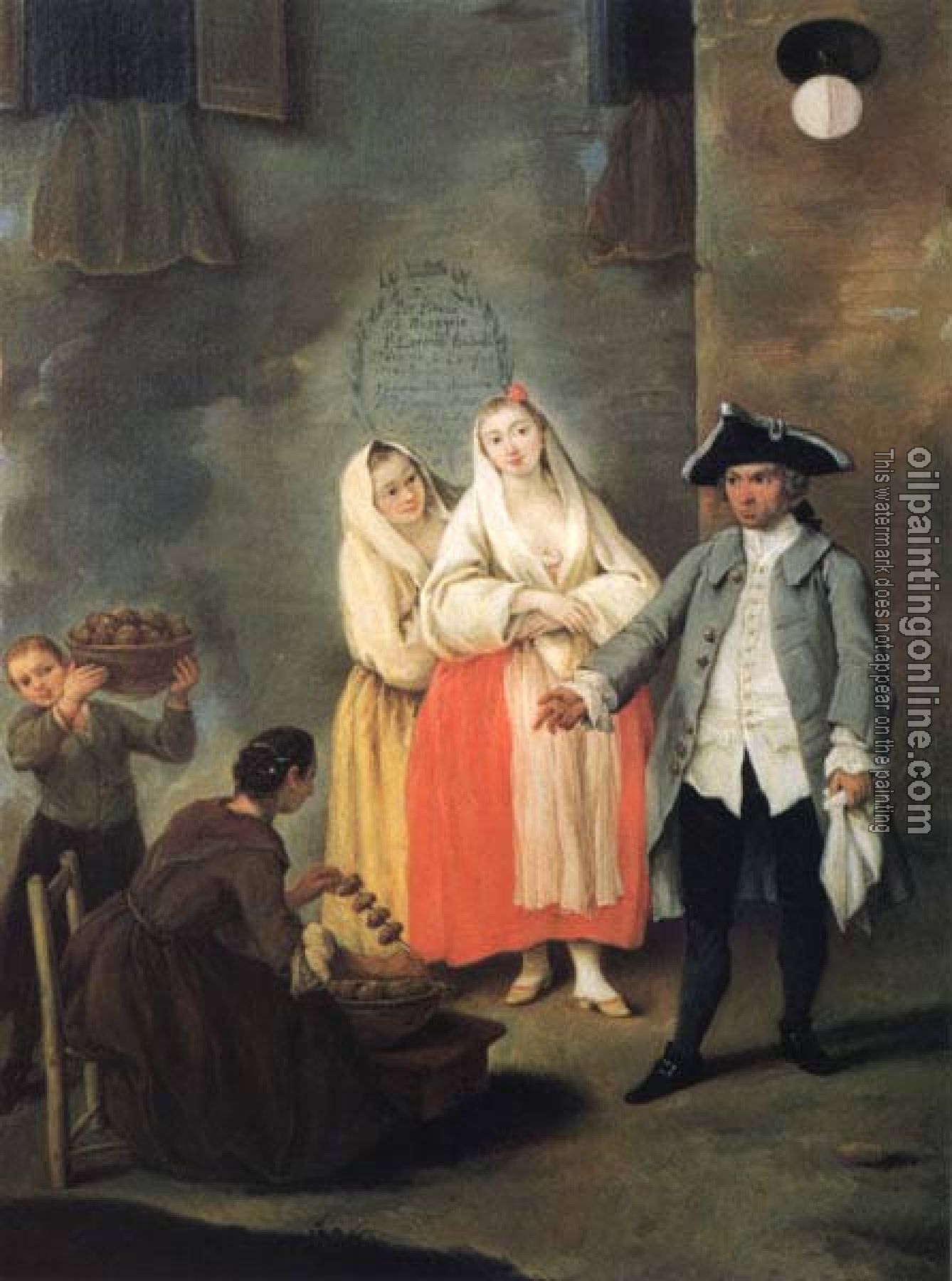 Pietro Longhi - Vendor of Roast Meat